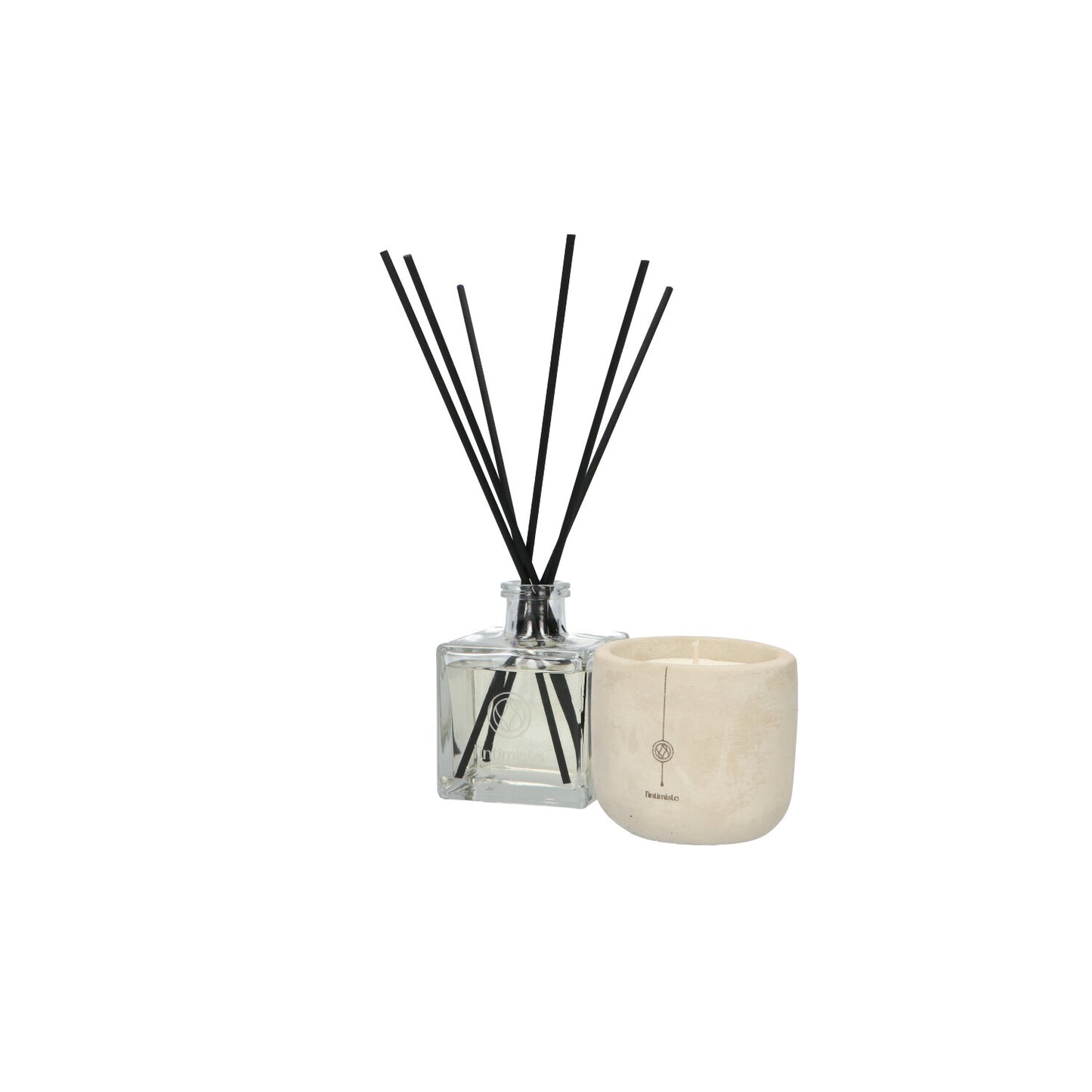 Milos Giftset diffuser 200 ml & The Concrete Candle 250gr