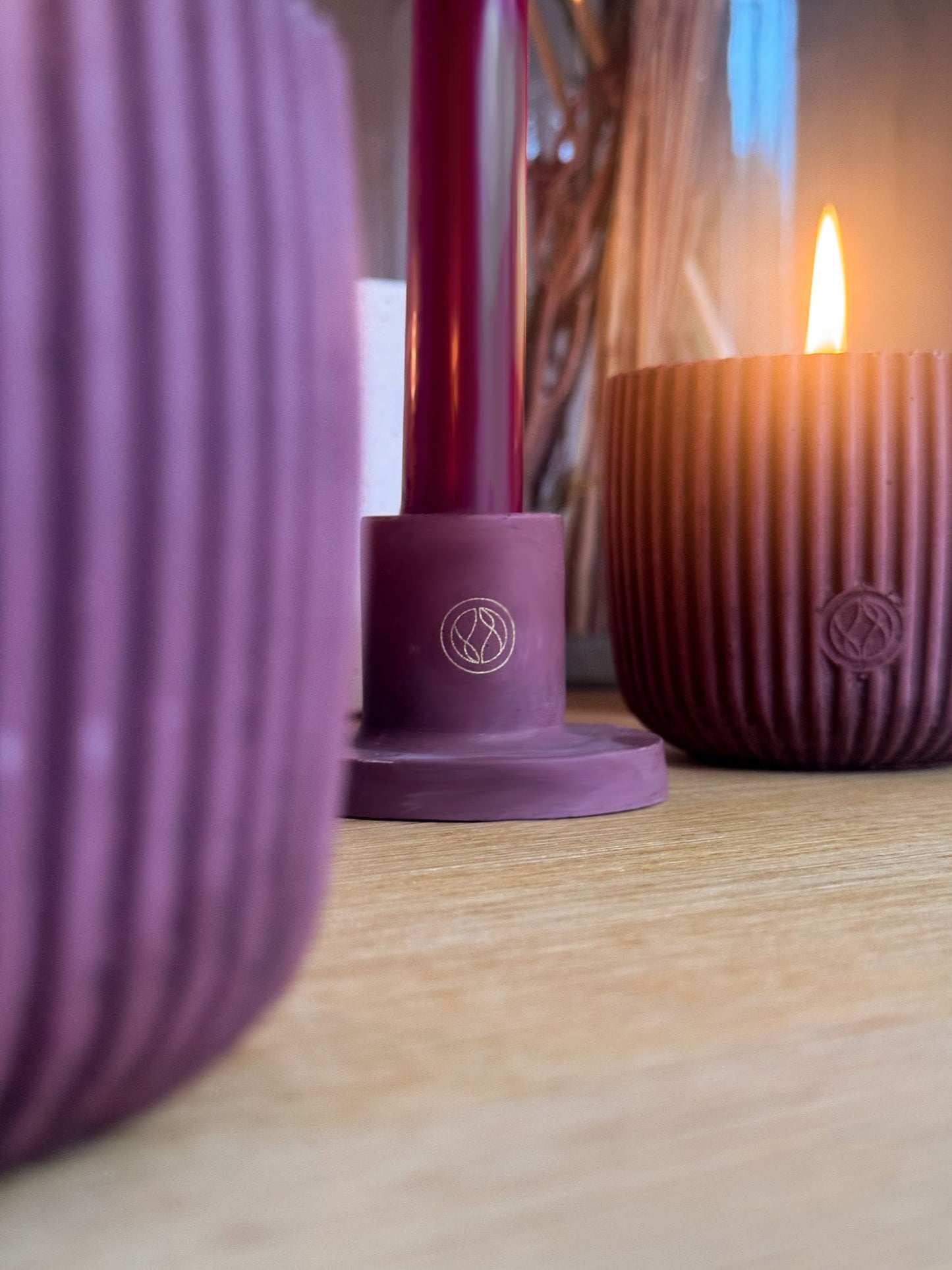 Christmas limited edition kandelaar Bordeaux