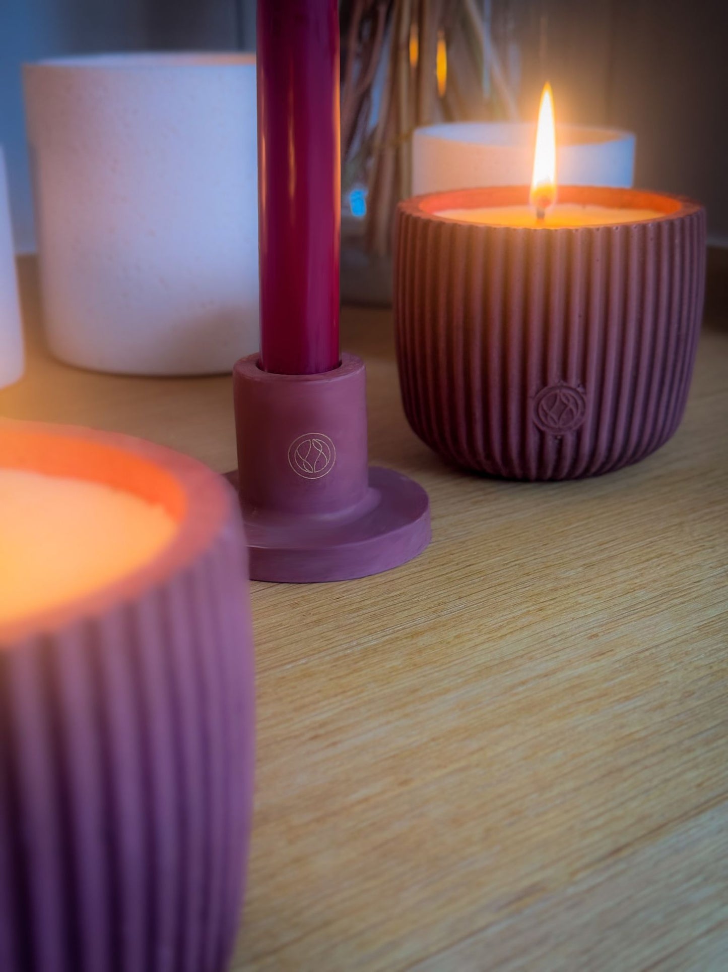 Christmas limited edition kandelaar Bordeaux